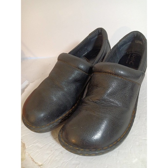BOC Born Concept Brown Leather Slip On Mules Clogs Size 9M...Gently Worn EUC - Picture 12 of 12